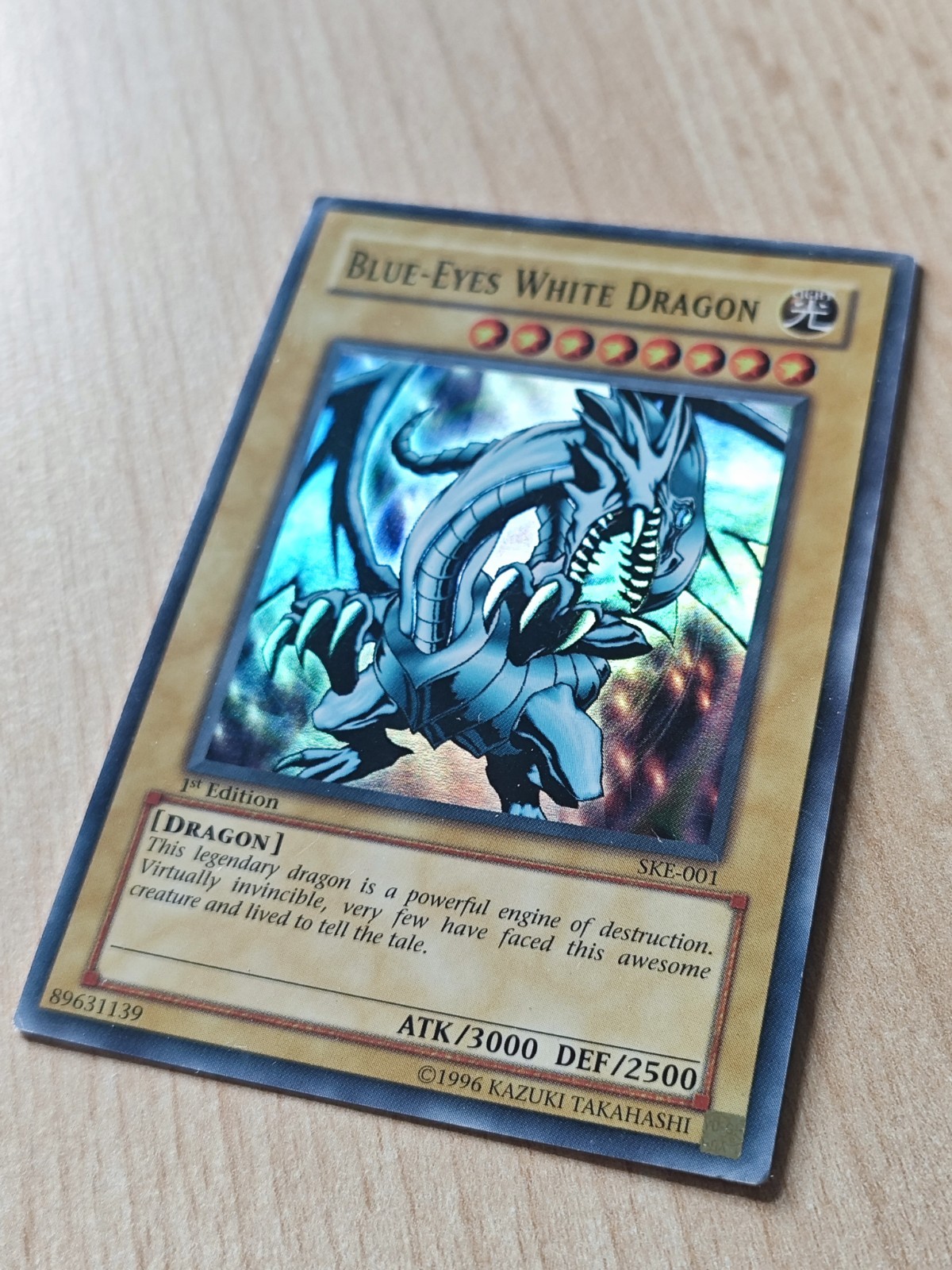 Konami Yu-Gi-Oh Blue-Eyes White Dragon SKE-001 1st Ed Super Rare Foil EN Konami Yu-Gi-Oh Blue-Eyes White Dragon SKE-001 1st Ed Super Rare Foil EN
