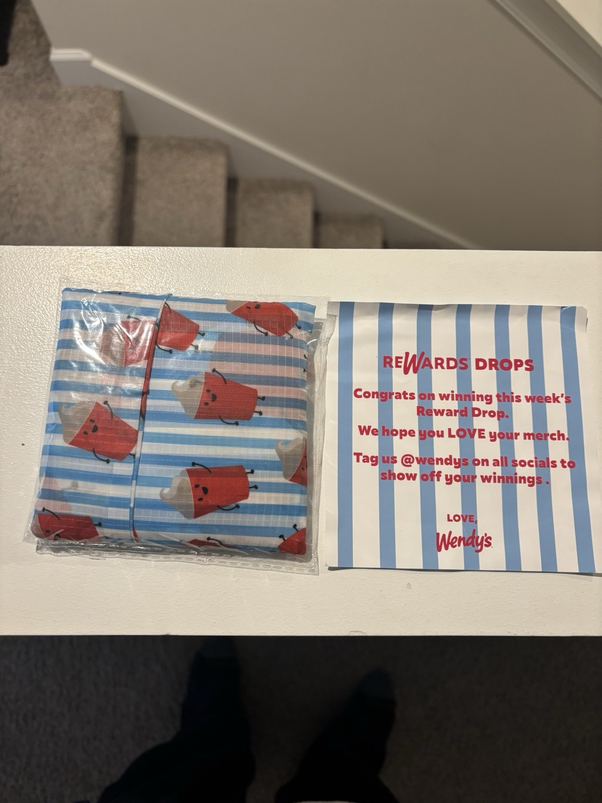 Wendy’s Tote Bag From Limited Edition Rewards Drop Brand New Sealed Wendy’s Tote Bag From Limited Edition Rewards Drop Brand New Sealed