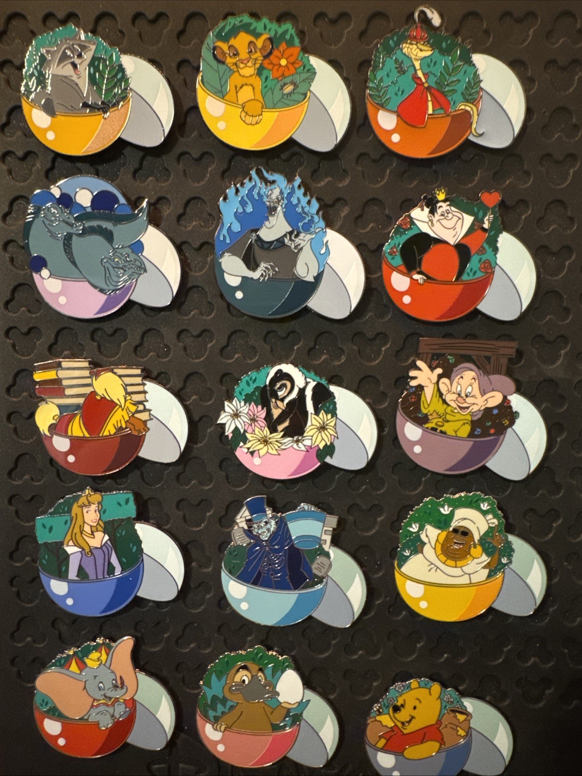 Disney Parks Trading Pin Gacha Ball Vending Machine Mystery Pin Set 1-15 Rare