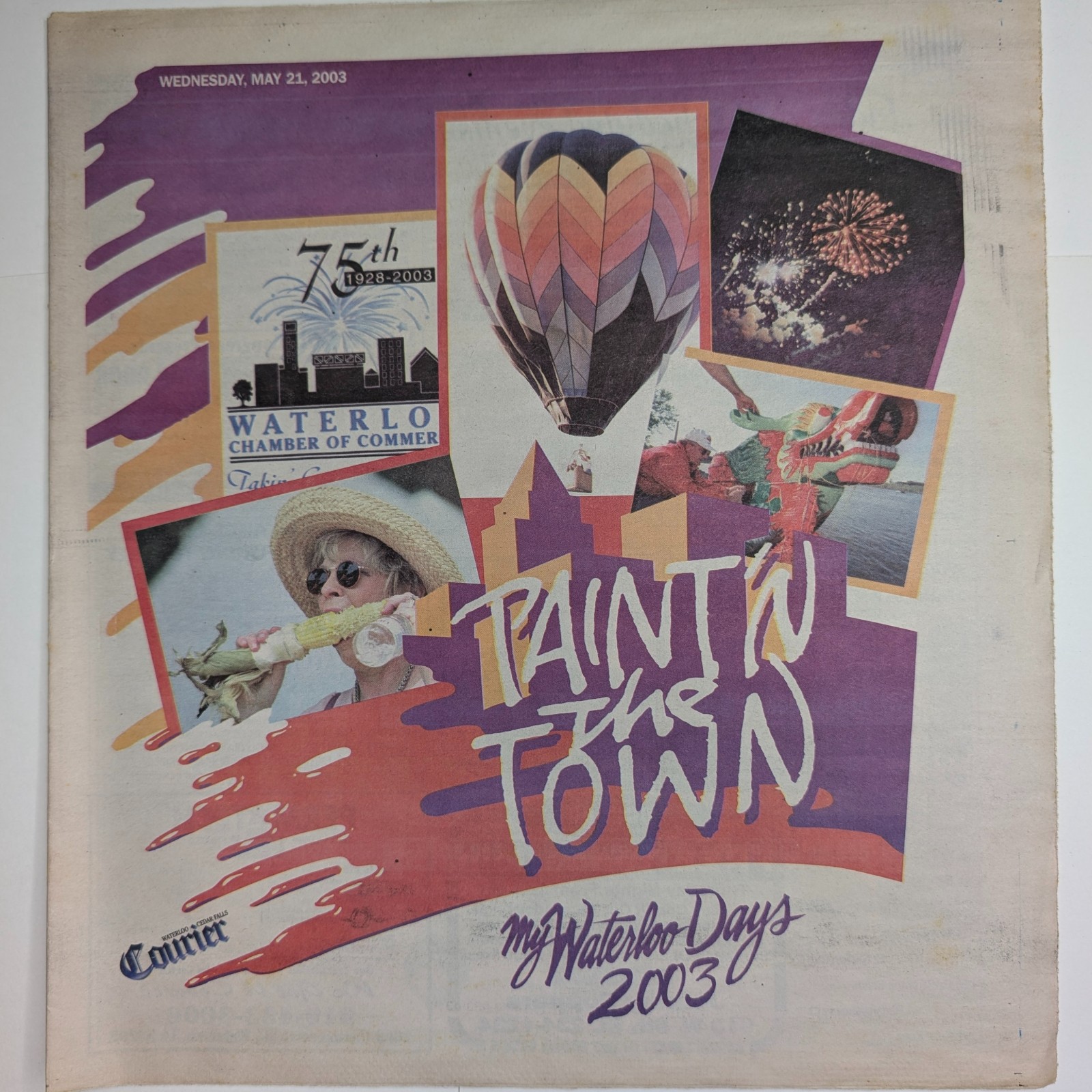 2003 Waterloo Iowa My Waterloo Days Festival Program Newspaper 75th Anniversary 2003 Waterloo Iowa My Waterloo Days Festival Program Newspaper 75th Anniversary