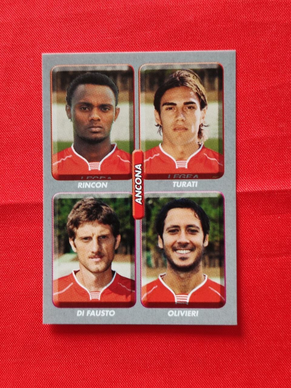 FIGURE new PANINI FOOTBALLERS 2008-09 #490 Rincon/Turali/Di Fausto ancona FIGURE new PANINI FOOTBALLERS 2008-09 #490 Rincon/Turali/Di Fausto ancona