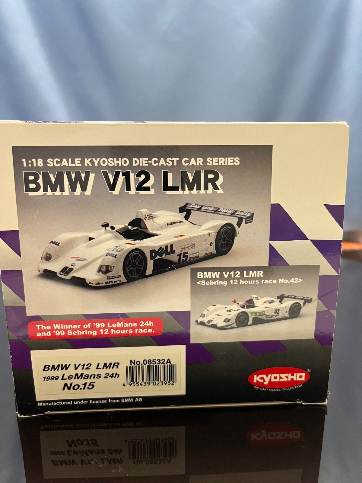 KYOSHO "BMW V12 LMR 1999", 1:18, Le Mans 24 HR WINNER, NEW KYOSHO "BMW V12 LMR 1999", 1:18, Le Mans 24 HR WINNER, NEW