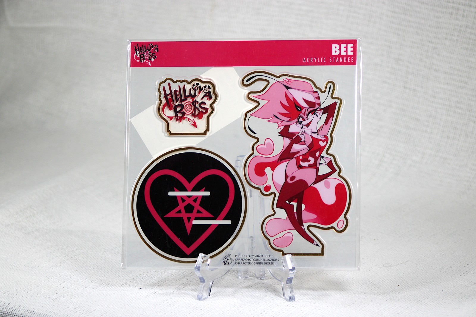 Gold Valentine Bee / Beelzebub Helluva Boss 2024 - Acrylic Standee - NEW Gold Valentine Bee / Beelzebub Helluva Boss 2024 - Acrylic Standee - NEW