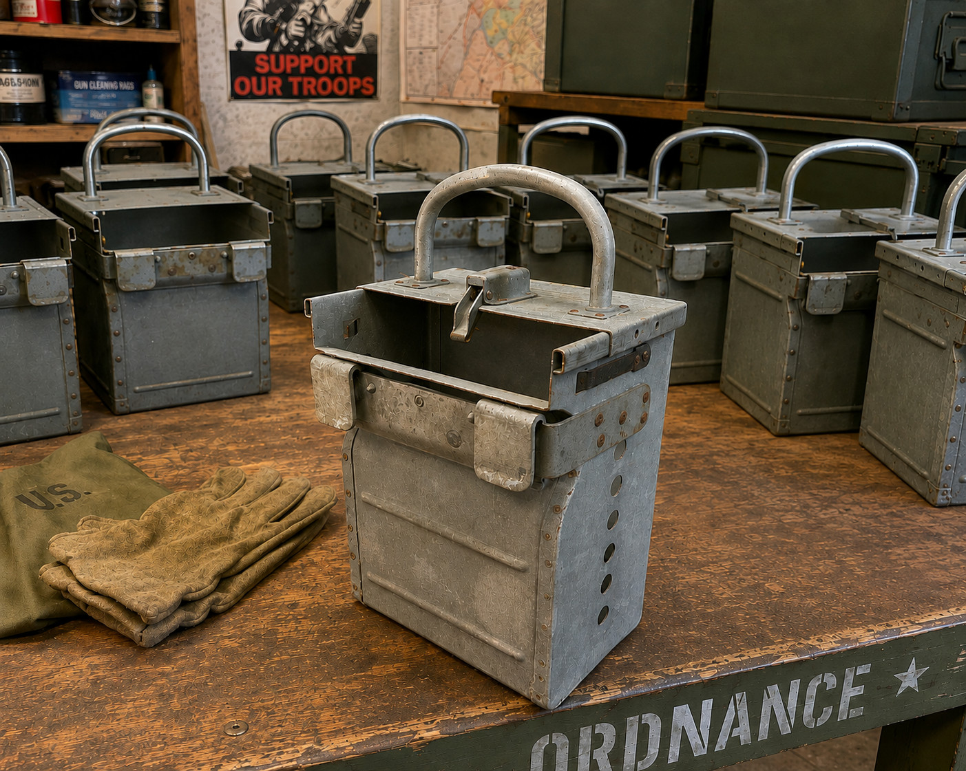 B-17 FLYING FORTRESS AMMO CAN B-17 FLYING FORTRESS AMMO CAN