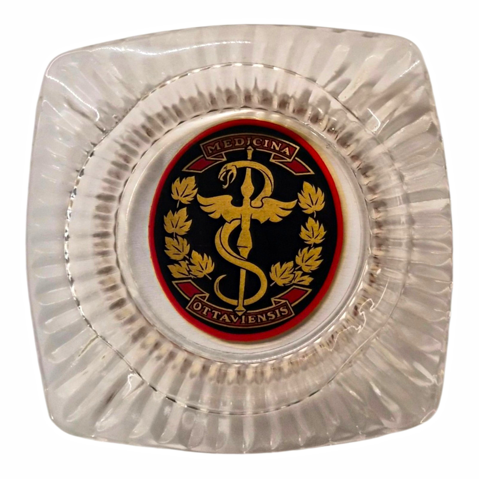 Vintage University Ottawa Medicine Glass Ashtray Medicina Ottaviensis Medical Vintage University Ottawa Medicine Glass Ashtray Medicina Ottaviensis Medical