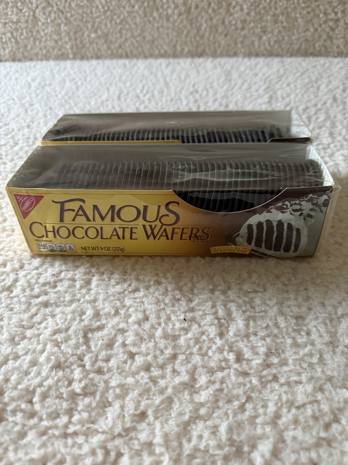 Nabisco Famous Chocolate Wafers 9 oz Package Collectable No Consumption NEW 2 Pk