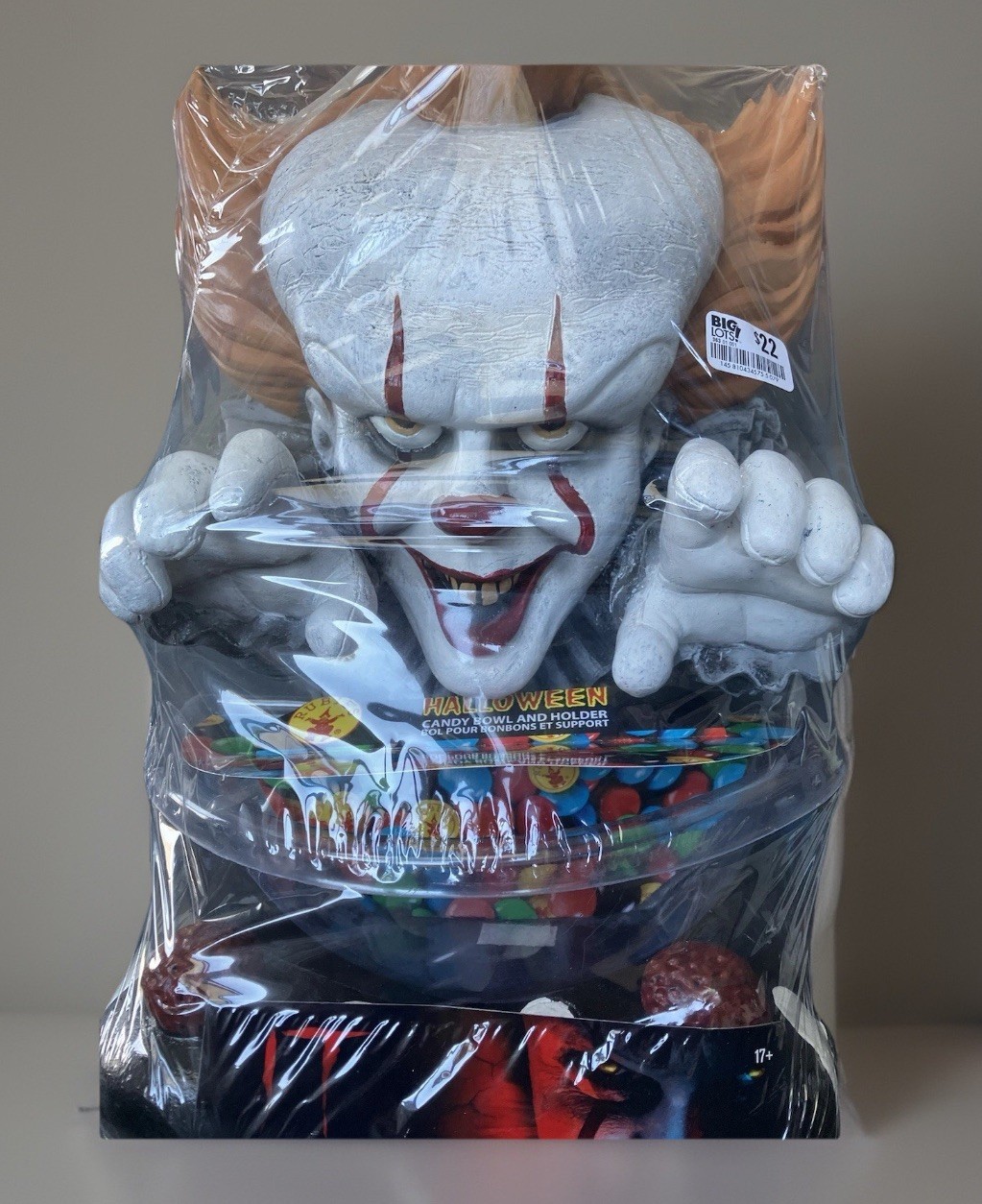 Rubies IT Chapter Two Pennywise Candy Bowl Holder  - New Factory Sealed