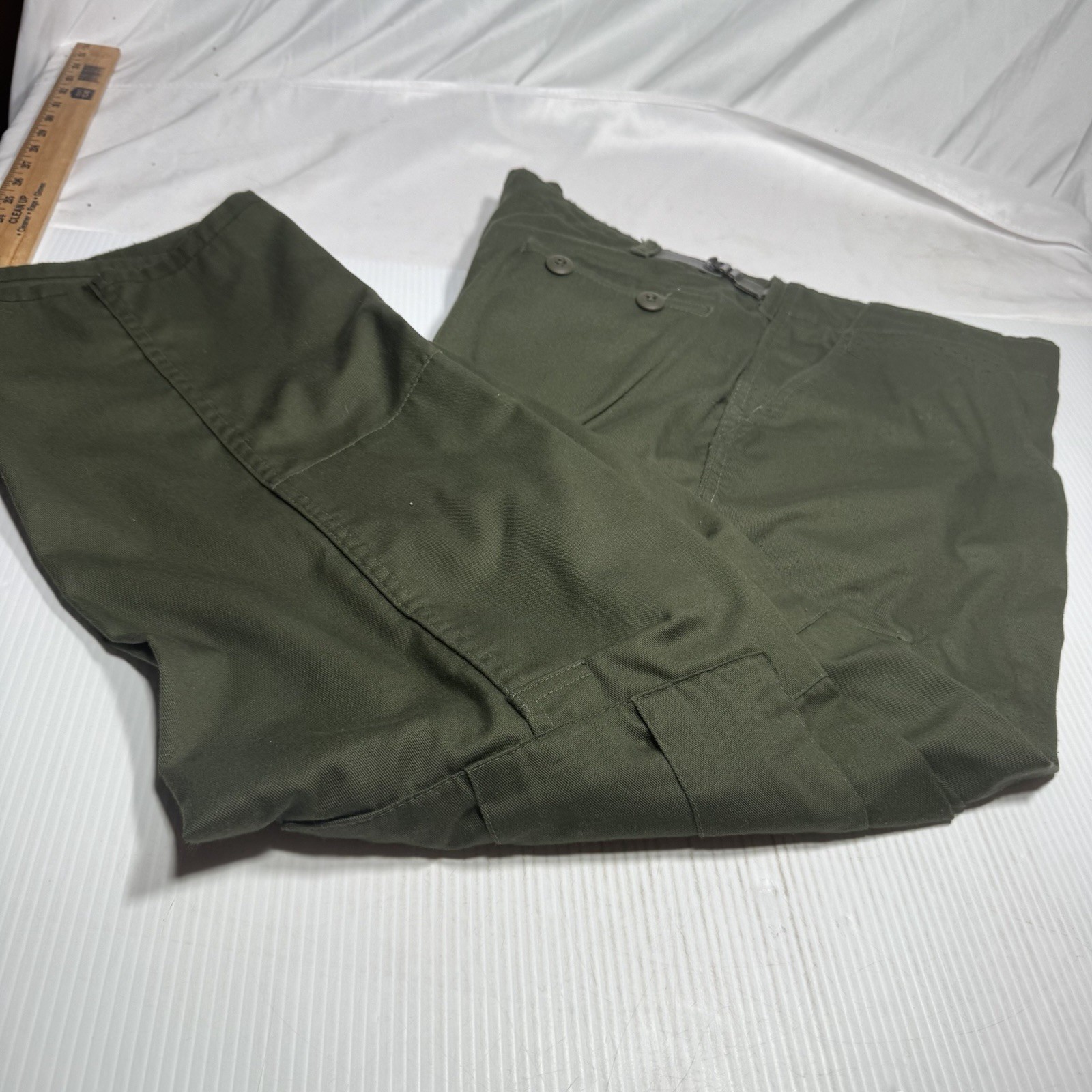 Vintage 1960s US Mil. Cotton Combat Trousers Sz XL - #2 Vintage 1960s US Mil. Cotton Combat Trousers Sz XL - #2