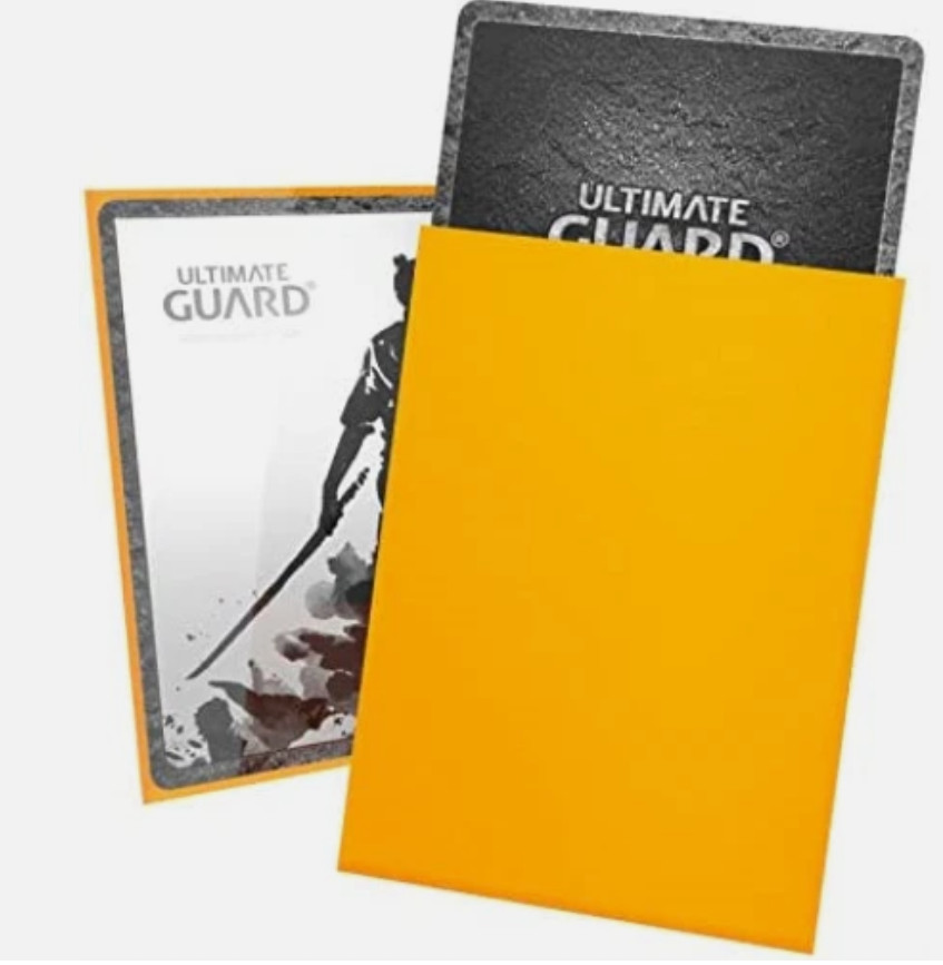 Ultimate Guard UGD010897 Katana Sleeves - Yellow (100), Standard Size Ultimate Guard UGD010897 Katana Sleeves - Yellow (100), Standard Size