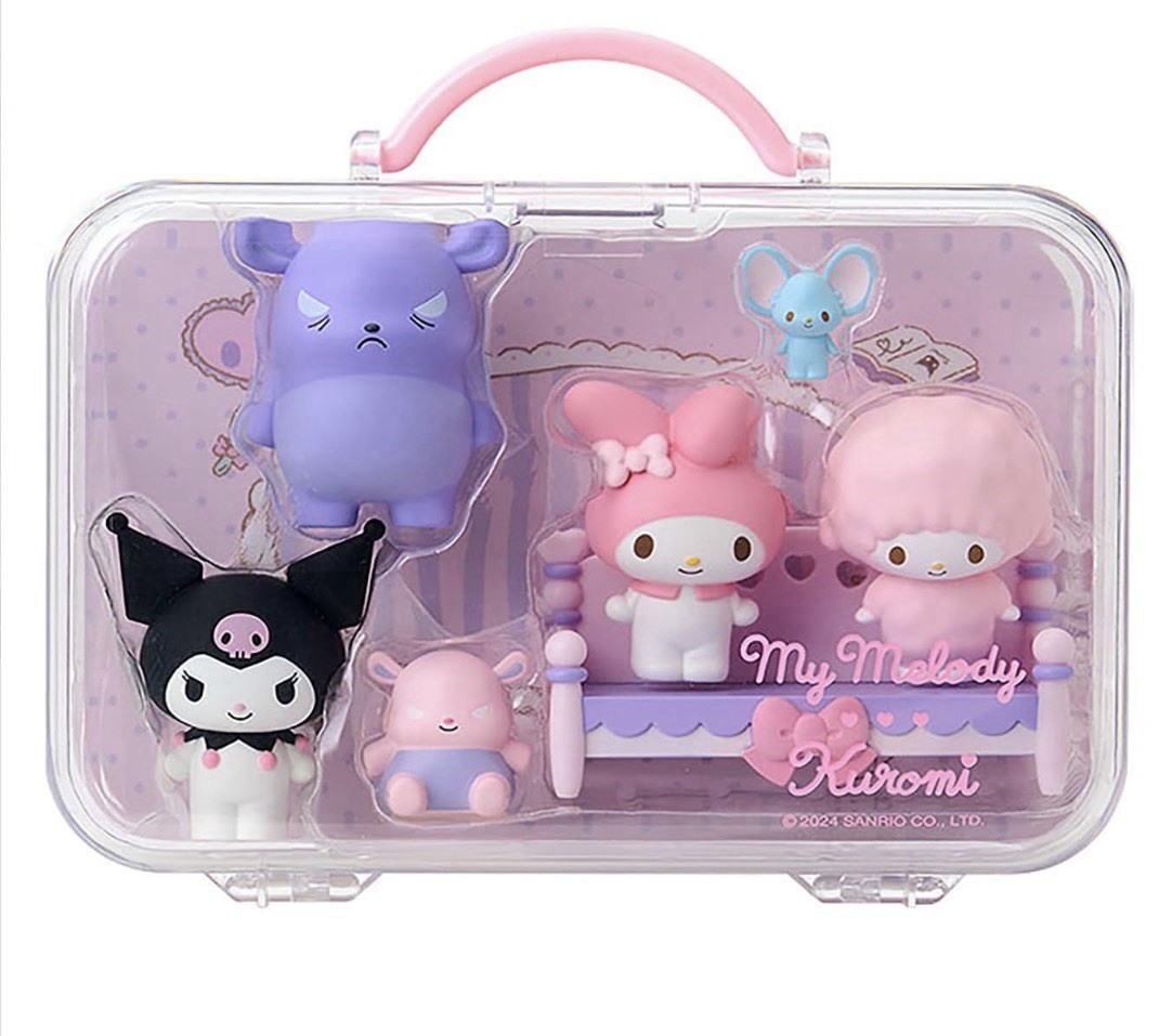 Sanrio My Melody Kuromi Mix Character Miniature Doll figure Sweet piano toy Sanrio My Melody Kuromi Mix Character Miniature Doll figure Sweet piano toy