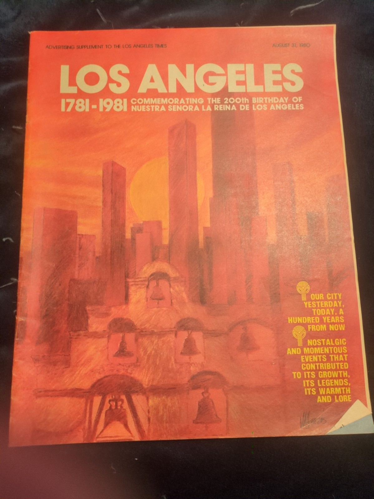 Los Angeles 1781-1981 Commemorating 200th Anniversary Los Angeles 