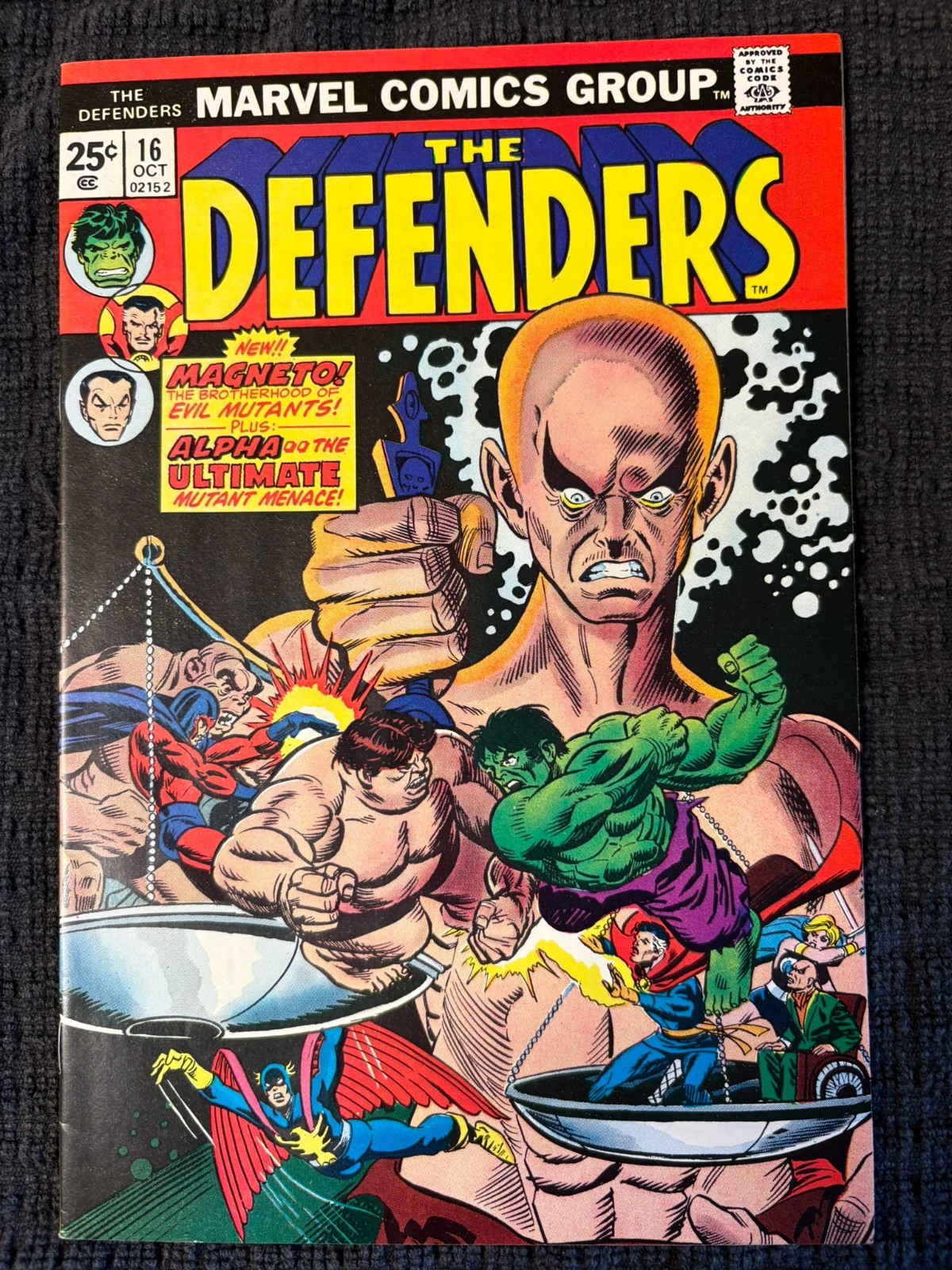 The Defenders #16 (Marvel Comics October 1974) Raw Higher Grade Prof X/Magneto The Defenders #16 (Marvel Comics October 1974) Raw Higher Grade Prof X/Magneto