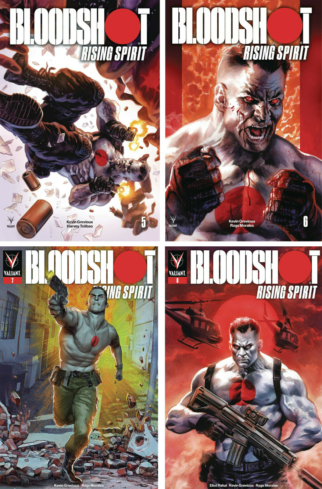 BLOODSHOT RISING SPIRIT #5 - #8  (2019) Valiant Comics   SET