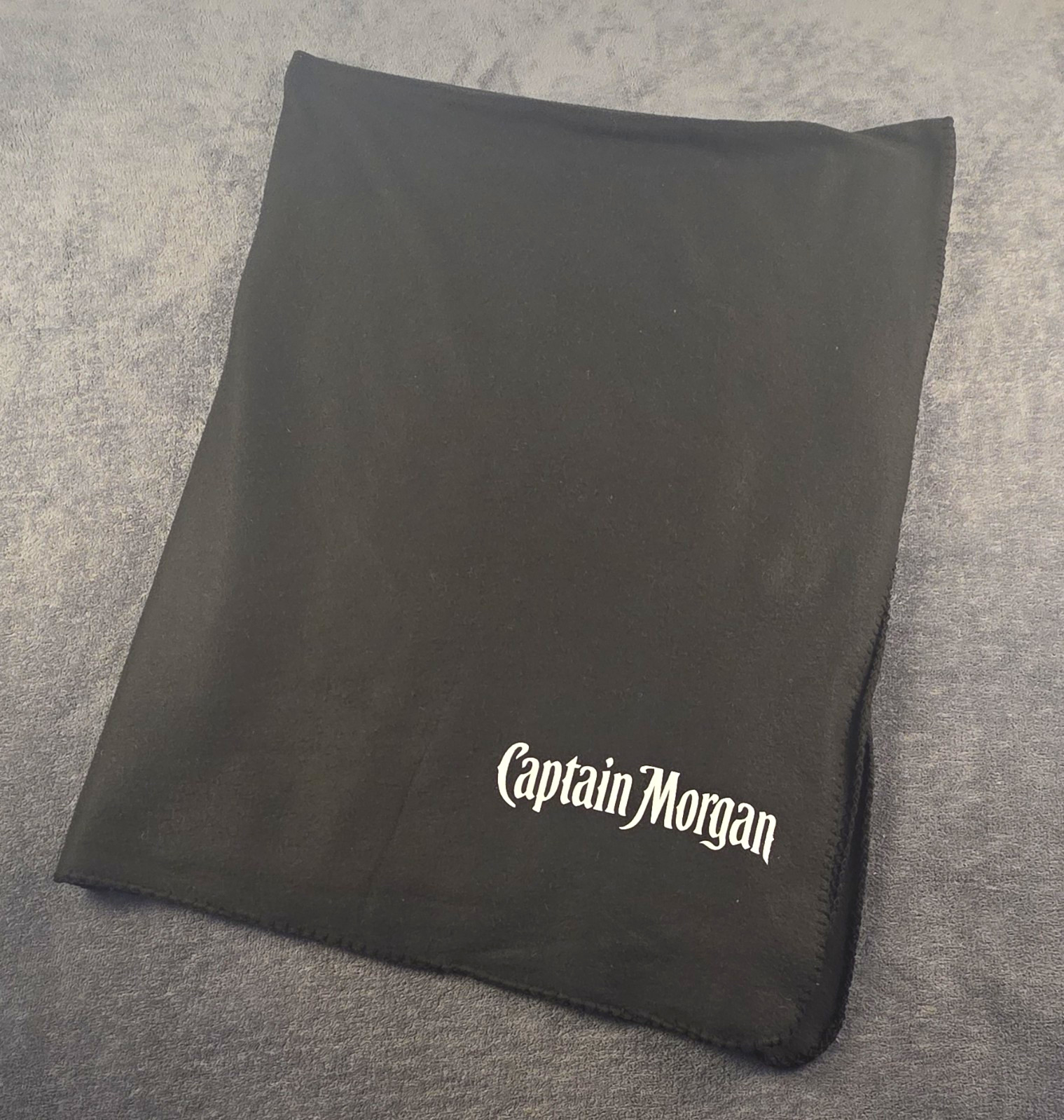 Captain Morgan Black Fleece Blanket Throw HitWear 100% Polyester Fleece 5'x4'