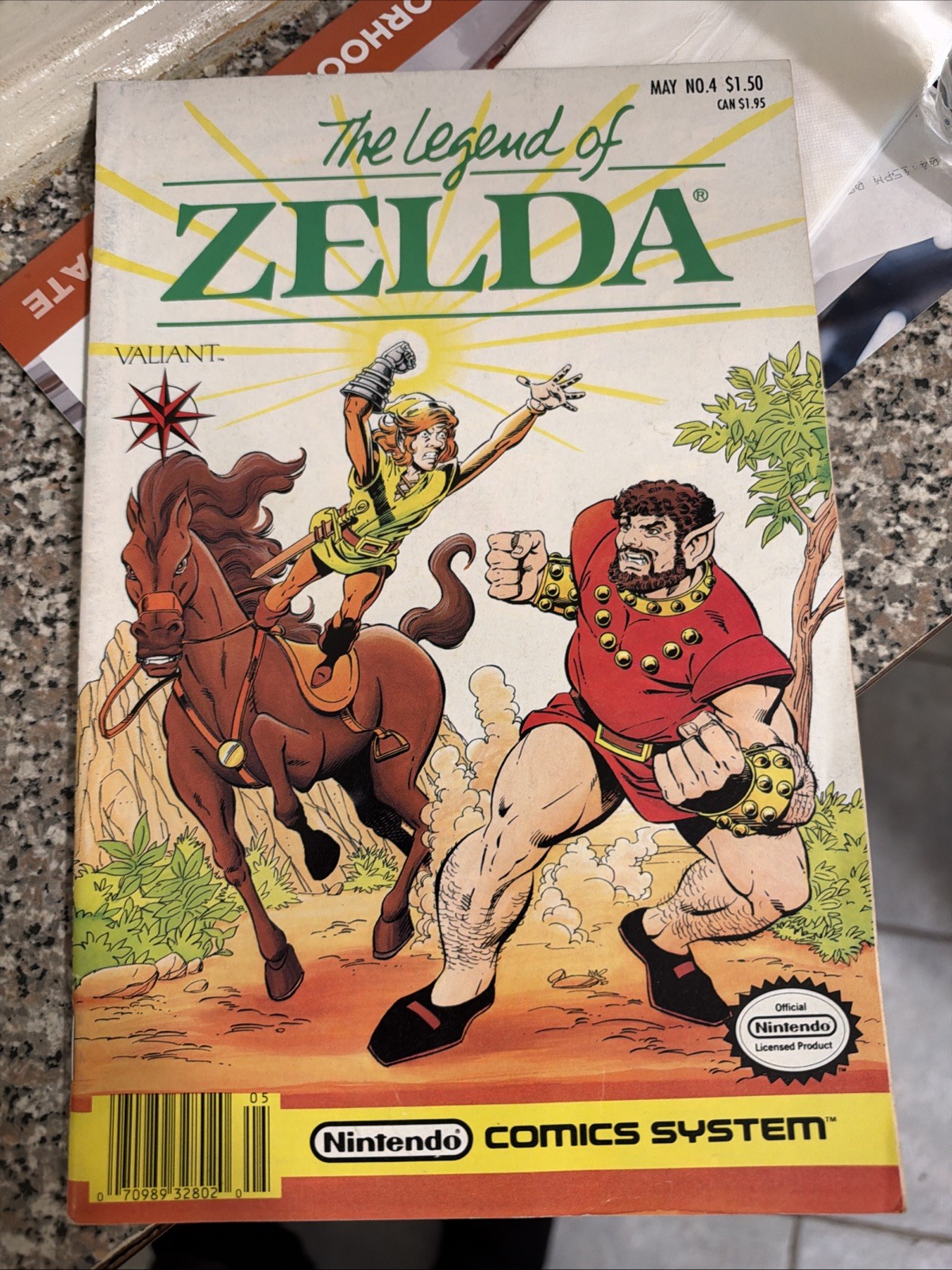 Nintendo Comics System Legend of Zelda #4 Valiant comic book Nintendo Comics System Legend of Zelda #4 Valiant comic book