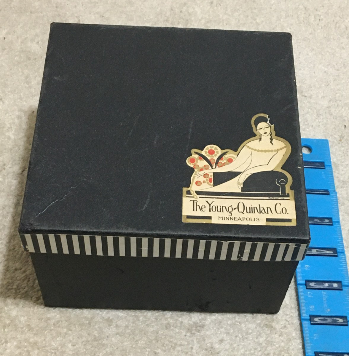 Vntg c1926 Empty Box Dept Store Young Quinlan Co Minn, Armand Rateau Art Deco Vntg c1926 Empty Box Dept Store Young Quinlan Co Minn, Armand Rateau Art Deco