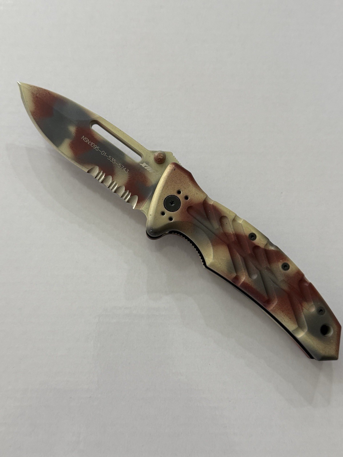 Rare Ontario OKC XM1 Fox Knives Italy N690CO Combat Deployed Knife Desert Sand Rare Ontario OKC XM1 Fox Knives Italy N690CO Combat Deployed Knife Desert Sand