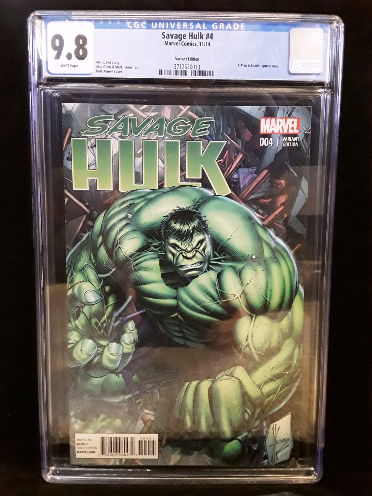 Savage Hulk # 4 1:50 Dale Keown Variant CGC 9.8 RARE HTF NM/MT Marvel Savage Hulk # 4 1:50 Dale Keown Variant CGC 9.8 RARE HTF NM/MT Marvel