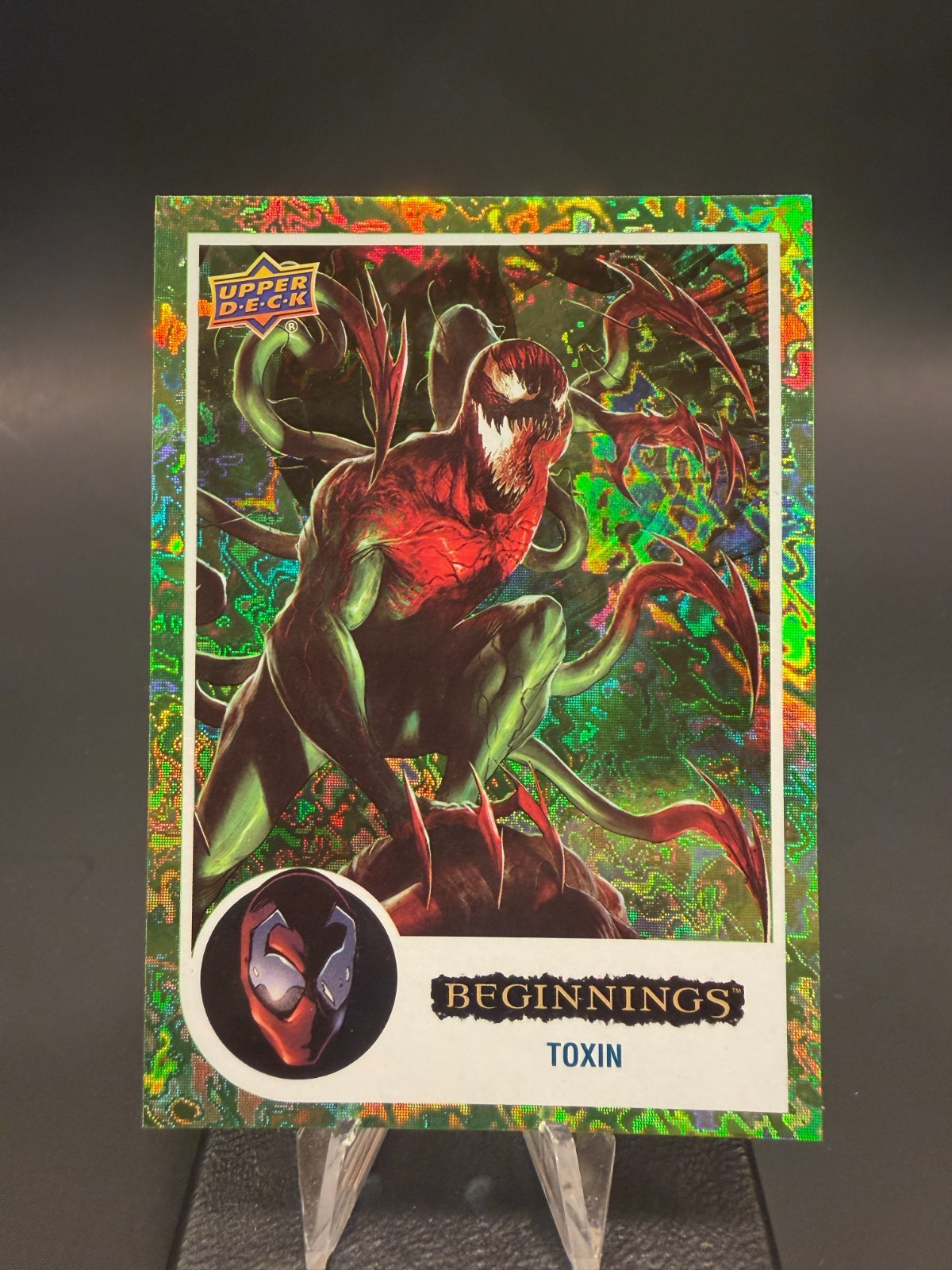 2023 UD Beginnings vol 2 series 2 TOXIN Green Rainbow Mirror World /61 #32