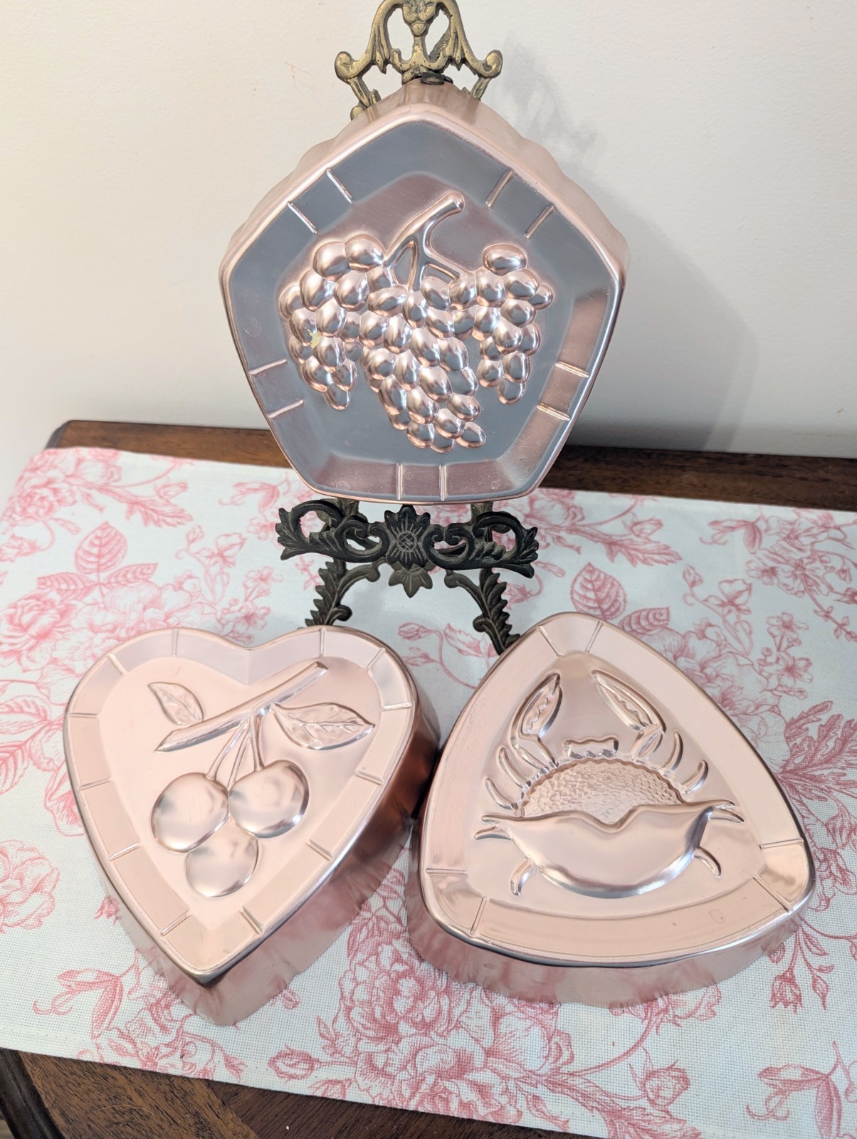Vintage West Bend Trio of Copper Molds Vintage West Bend Trio of Copper Molds