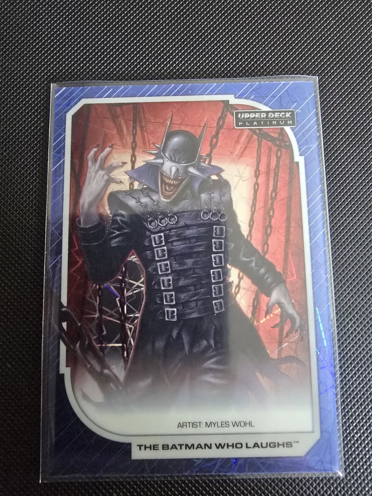 2026 Upper Deck Platinum:DC The Batman Who Laughs Blue Traxx /499 2026 Upper Deck Platinum:DC The Batman Who Laughs Blue Traxx /499