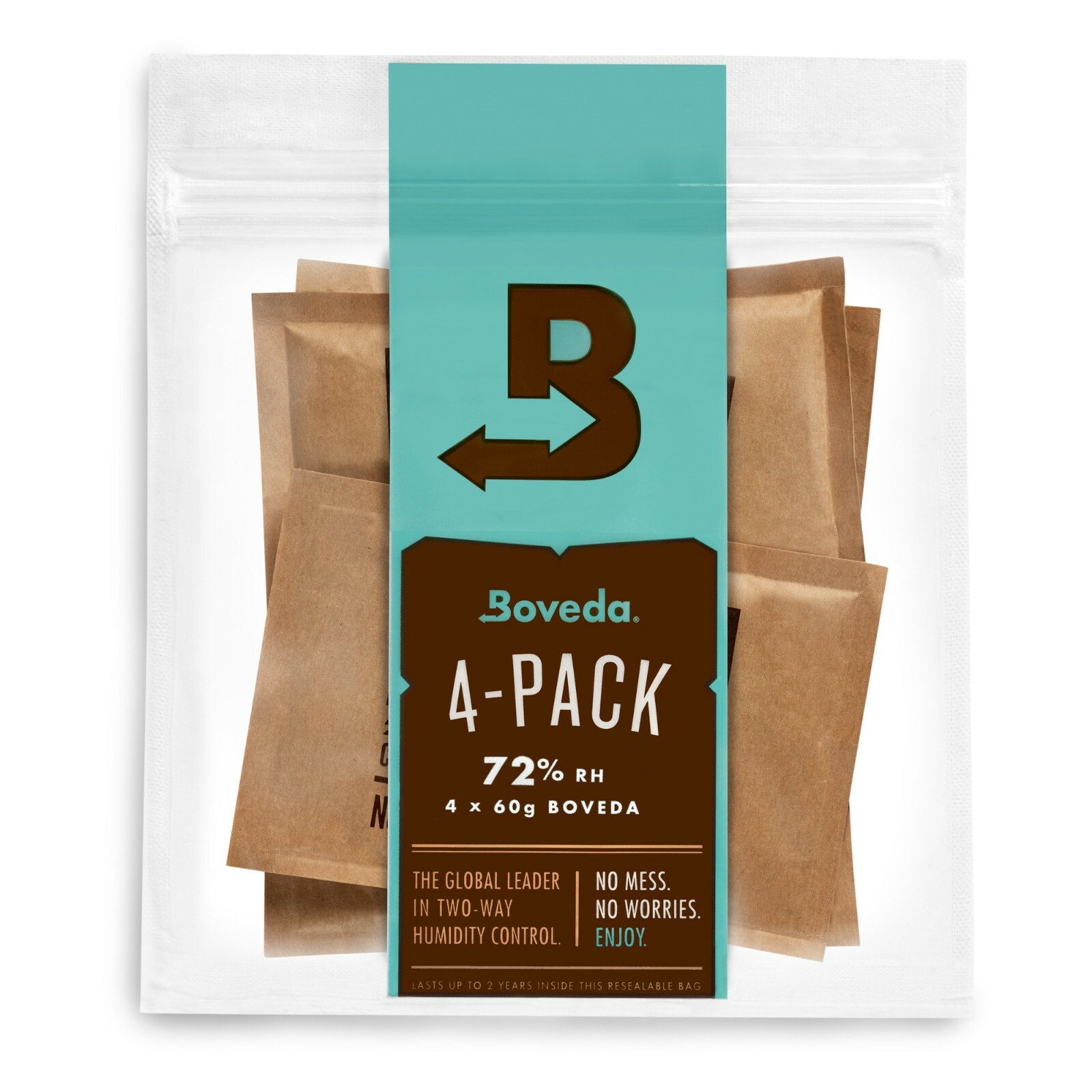 Boveda 72% RH 2-Way Humidity Control - Protects & Restores - Size 60 - 4 Count Boveda 72% RH 2-Way Humidity Control - Protects & Restores - Size 60 - 4 Count