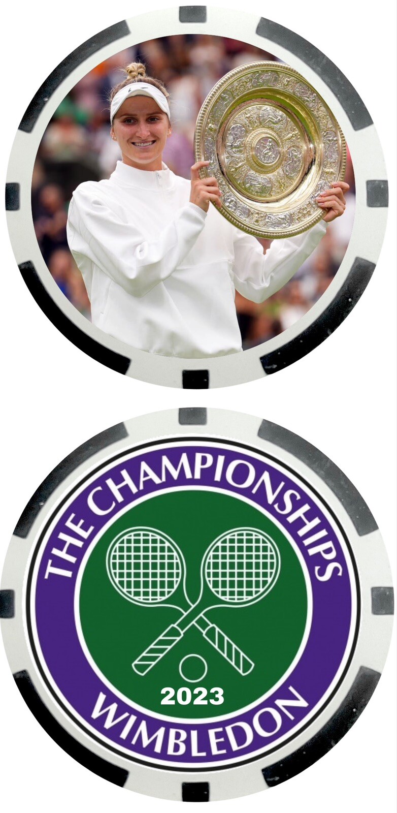 Markéta Vondroušová - 2023 WIMBLEDON CHAMPION - NOVELTY POKER CHIP Markéta Vondroušová - 2023 WIMBLEDON CHAMPION - NOVELTY POKER CHIP