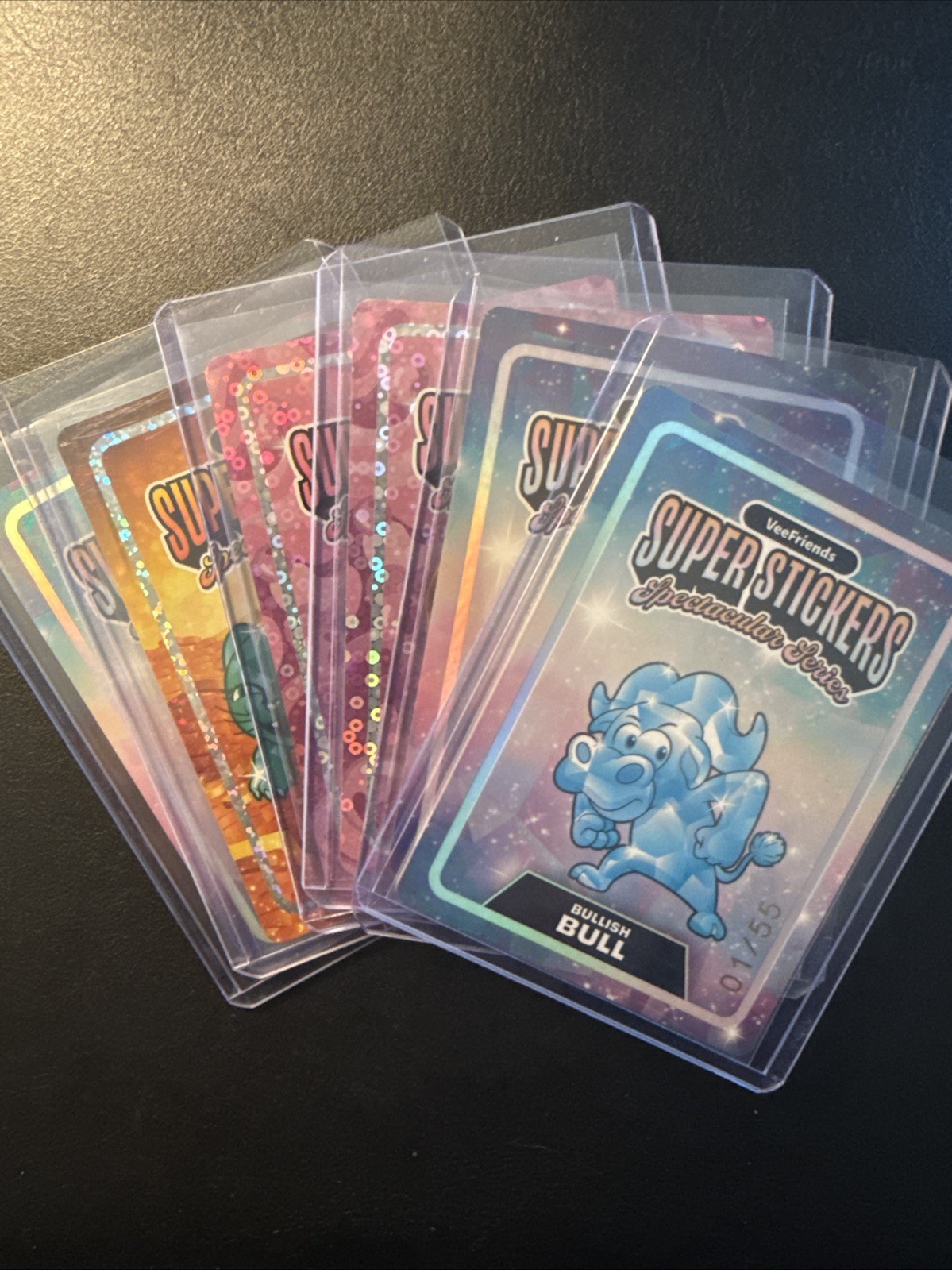 Lot of 6 Super Stickers Veefriends Characters ALL 1/55  (NOT Topps Chrome)