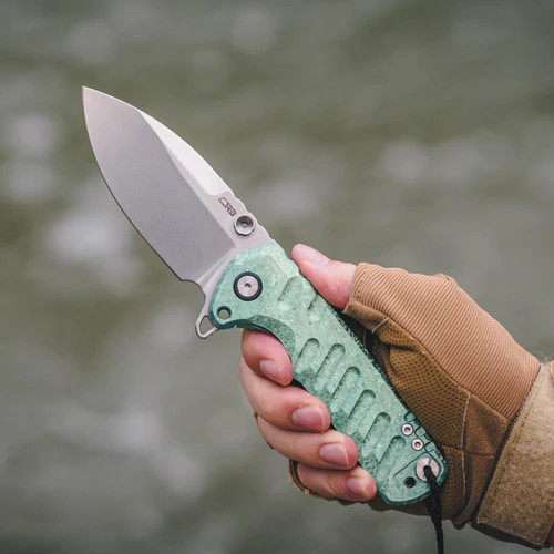CJRB Tundra Framelock Folding Knife 3.75 S35VN Steel Blade Green Titanium Handle CJRB Tundra Framelock Folding Knife 3.75 S35VN Steel Blade Green Titanium Handle