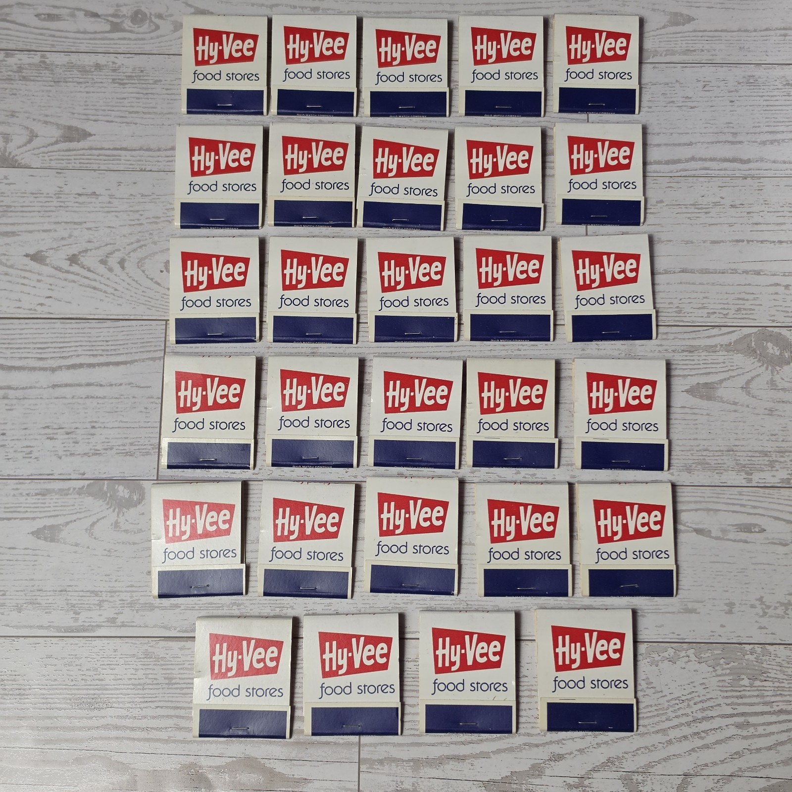 NOS Vintage Ohio Match Co. Hy-Vee Food Stores Match Books Lot of 29 -580 Matches NOS Vintage Ohio Match Co. Hy-Vee Food Stores Match Books Lot of 29 -580 Matches