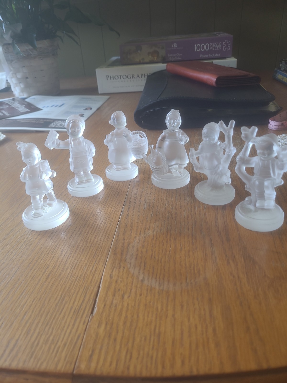Goebel Hummel Frosted Crystal Collection Figurines Set of 6 Goebel Hummel Frosted Crystal Collection Figurines Set of 6
