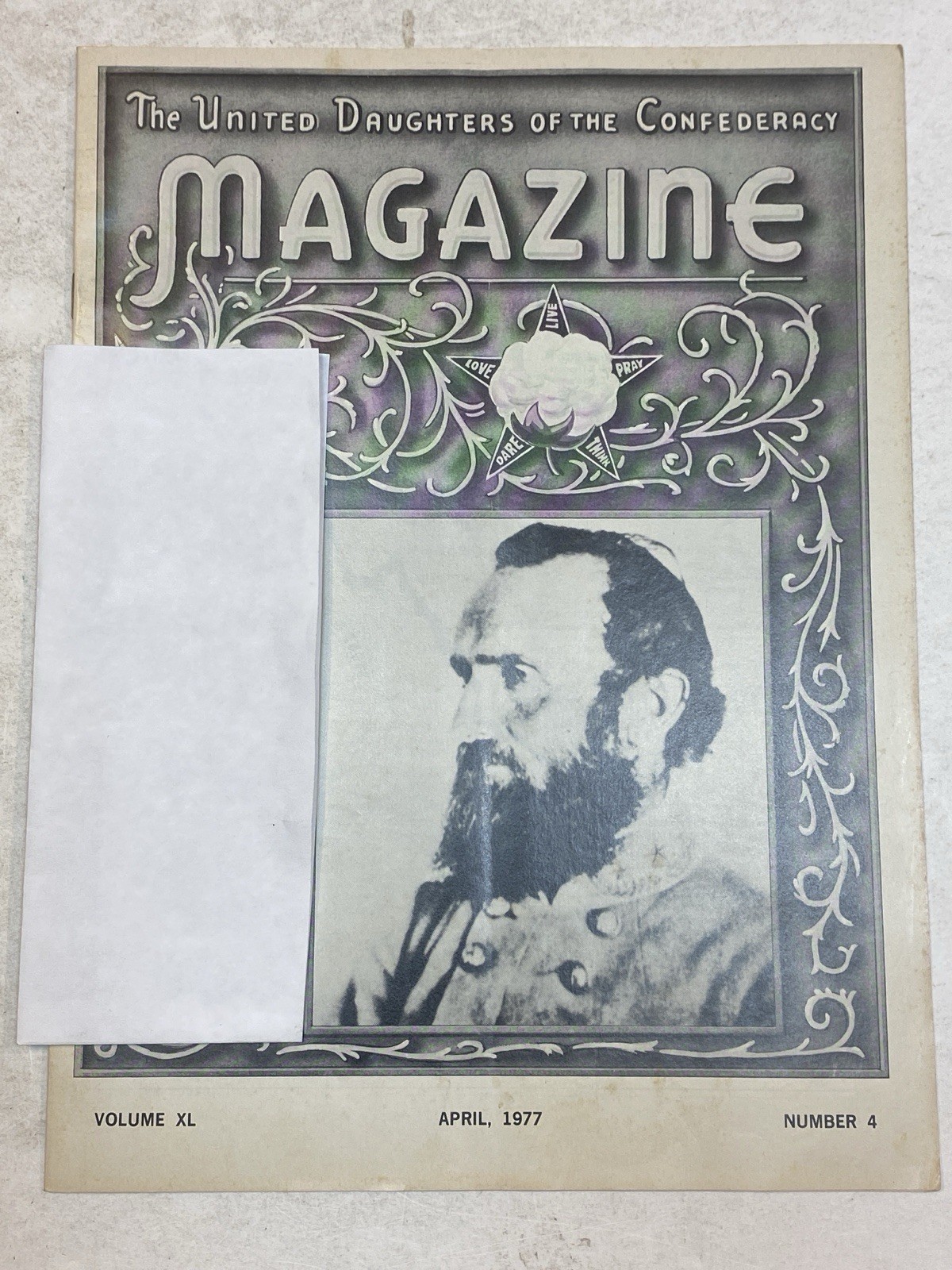 UDC United Daughters of the Confederacy Magazine Apr 1977 Gen. Stonewall Jackson