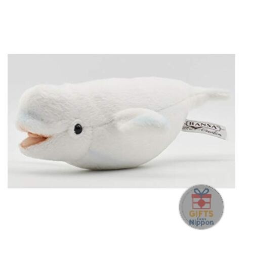 Hansa BH6651 25cm Beluga Whale Plush Toy Realistic Soft Safe New Hansa BH6651 25cm Beluga Whale Plush Toy Realistic Soft Safe New