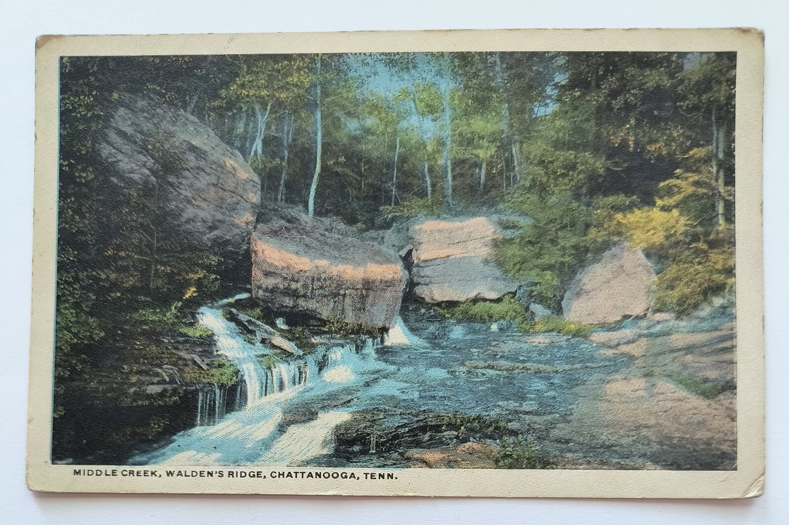 Chattanooga TN Tennessee Middle Creek Walden's Ridge Vintage Postcard D2