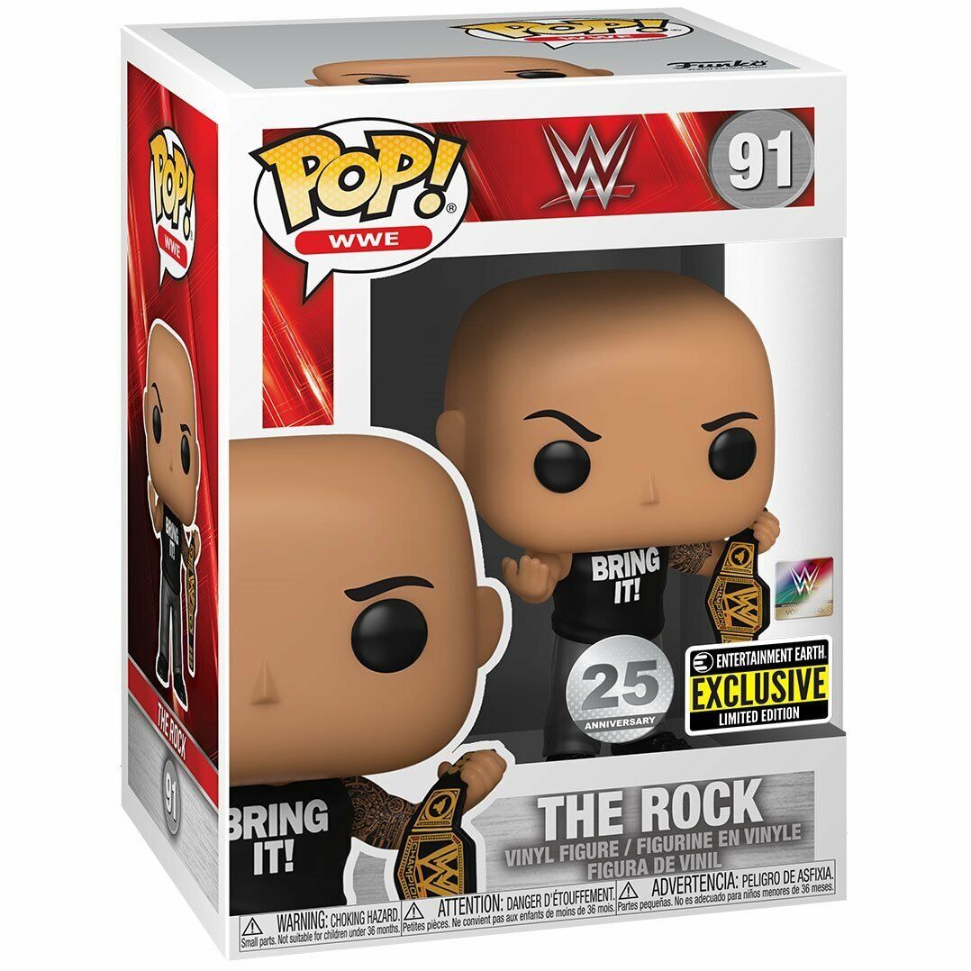 Funko Pop WWE The Rock #91 Entertainment Earth Exclusive