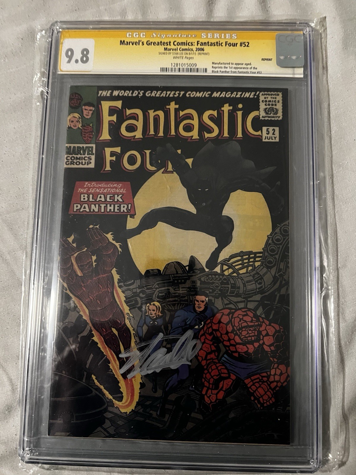 🔥🔥🔥RARE FF #52 Signed By Stan Lee WAKANDA FOREVER 🔥🔥🔥RARE FF #52 Signed By Stan Lee WAKANDA FOREVER