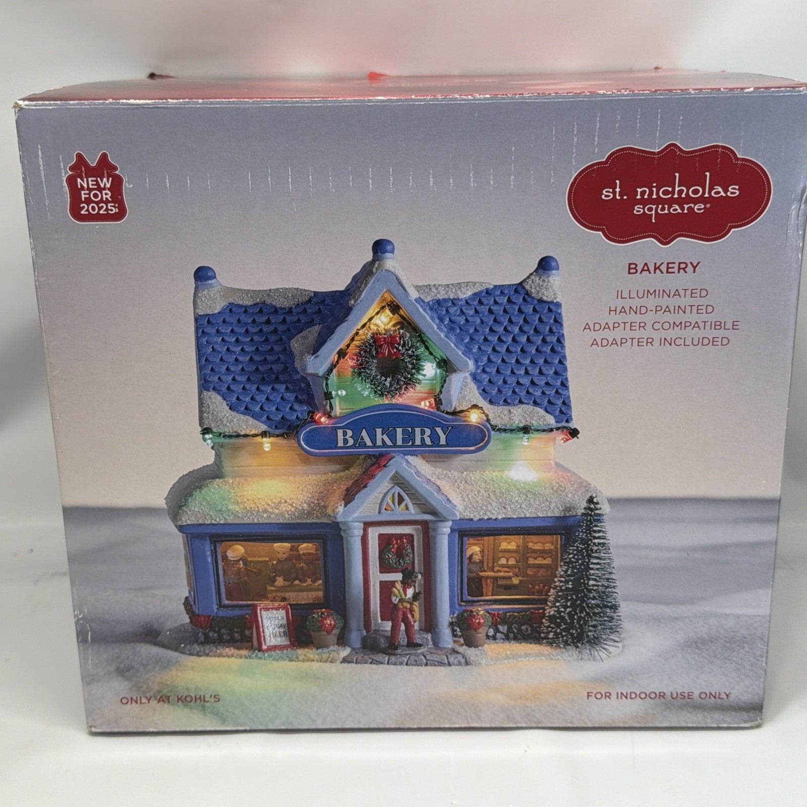 St Nicholas Square Village - BAKERY - Animated LED Lighted - 2025 NIB Christmas St Nicholas Square Village - BAKERY - Animated LED Lighted - 2025 NIB Christmas