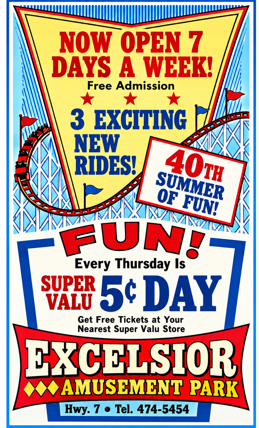 Vintage Excelsior Amusement Park Ad Magnet – Excelsior Minnesota Vintage Excelsior Amusement Park Ad Magnet – Excelsior Minnesota