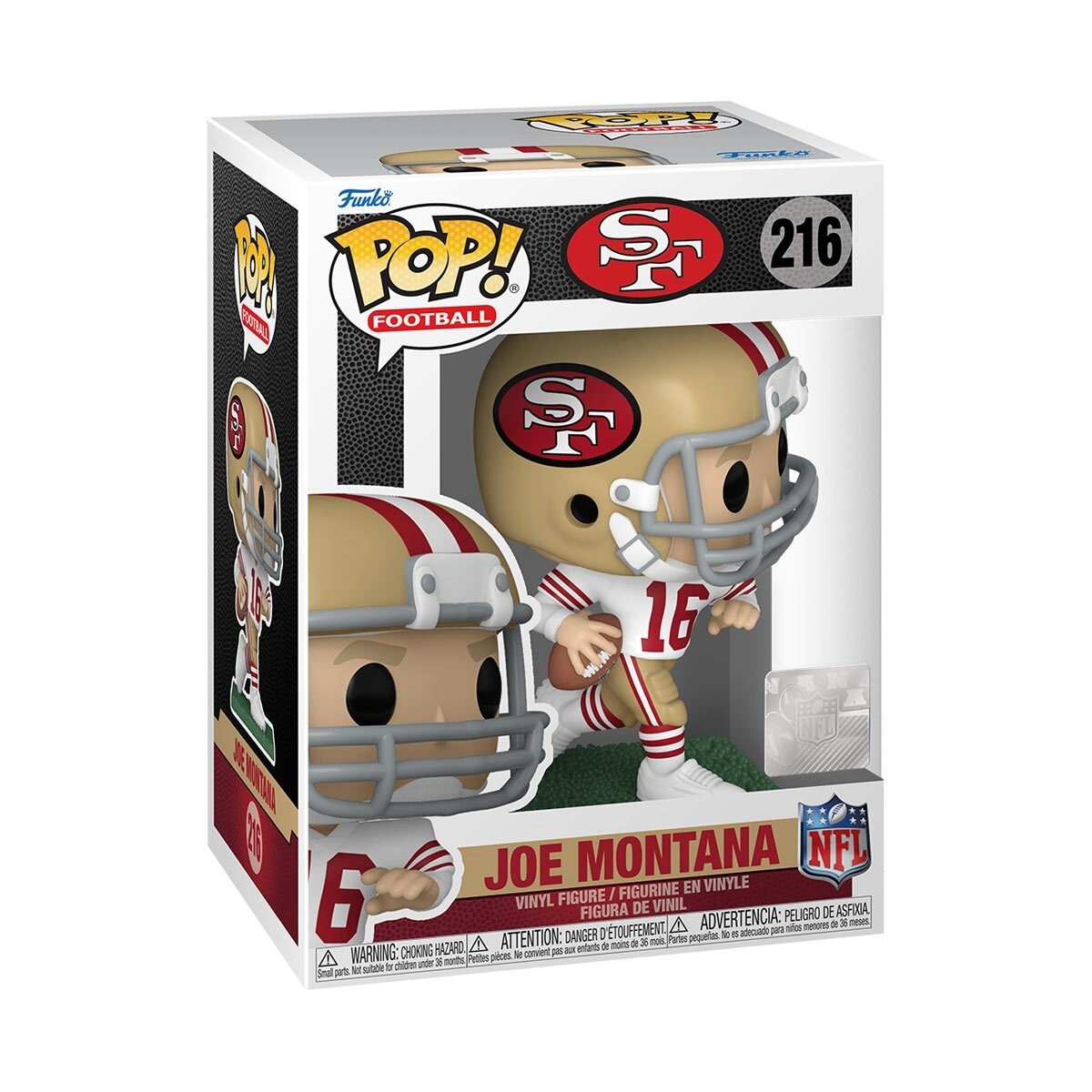 Funko POP NFL: JOE MONTANA Funko POP NFL Legends Football Vinyl Figure #216 Funko POP NFL: JOE MONTANA Funko POP NFL Legends Football Vinyl Figure #216