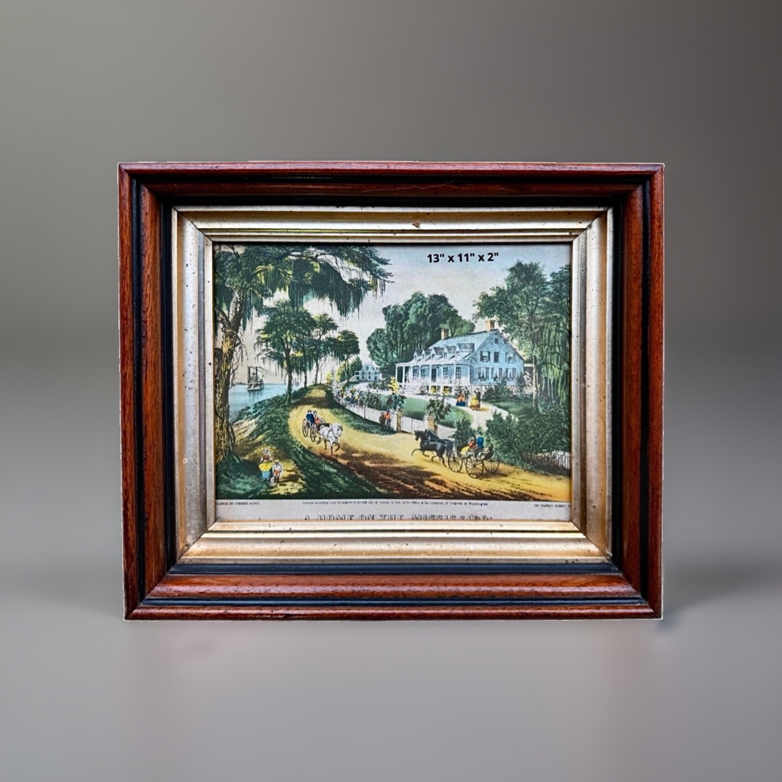 Antique Victorian Deep Walnut Frames with Glass 13" x 11" x 2" Antique Victorian Deep Walnut Frames with Glass 13" x 11" x 2"