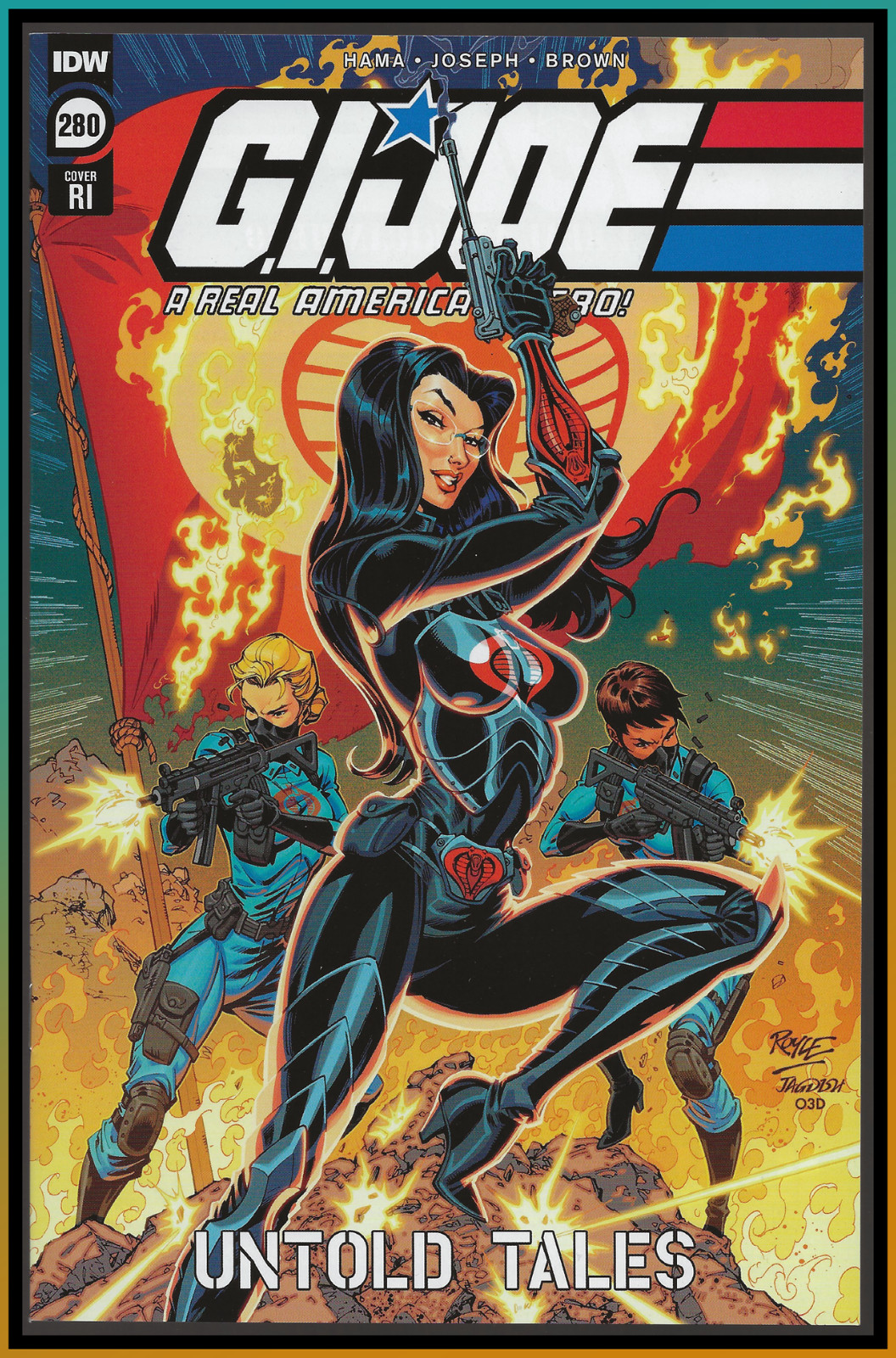 GI JOE A REAL AMERICAN HERO #280 (2021) ROYLE 1:10 VARIANT BARONESS IDW 9.2 NM- GI JOE A REAL AMERICAN HERO #280 (2021) ROYLE 1:10 VARIANT BARONESS IDW 9.2 NM-