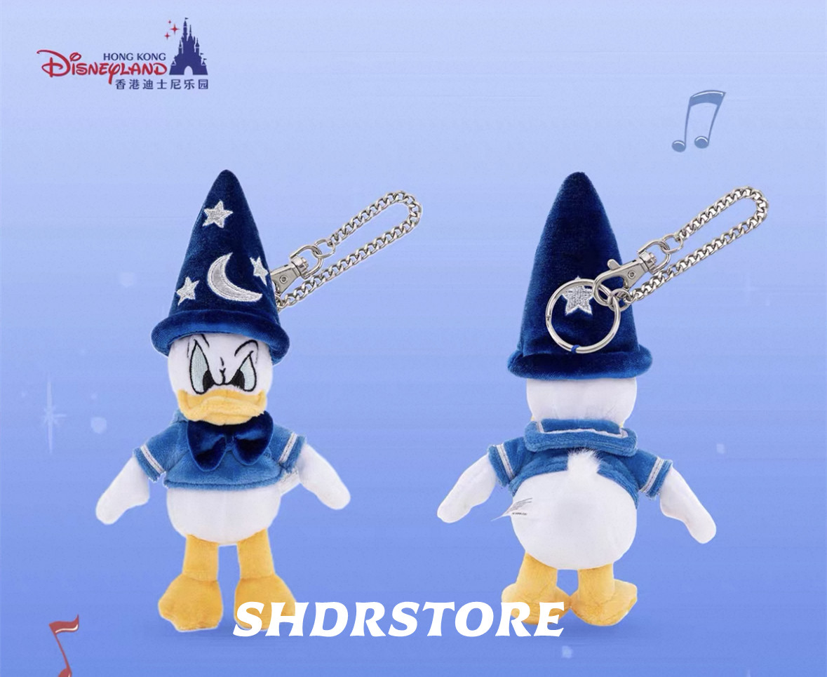 Disney authentic with tag Donald duck fantasia plush keychain disneyland HKDL Disney authentic with tag Donald duck fantasia plush keychain disneyland HKDL