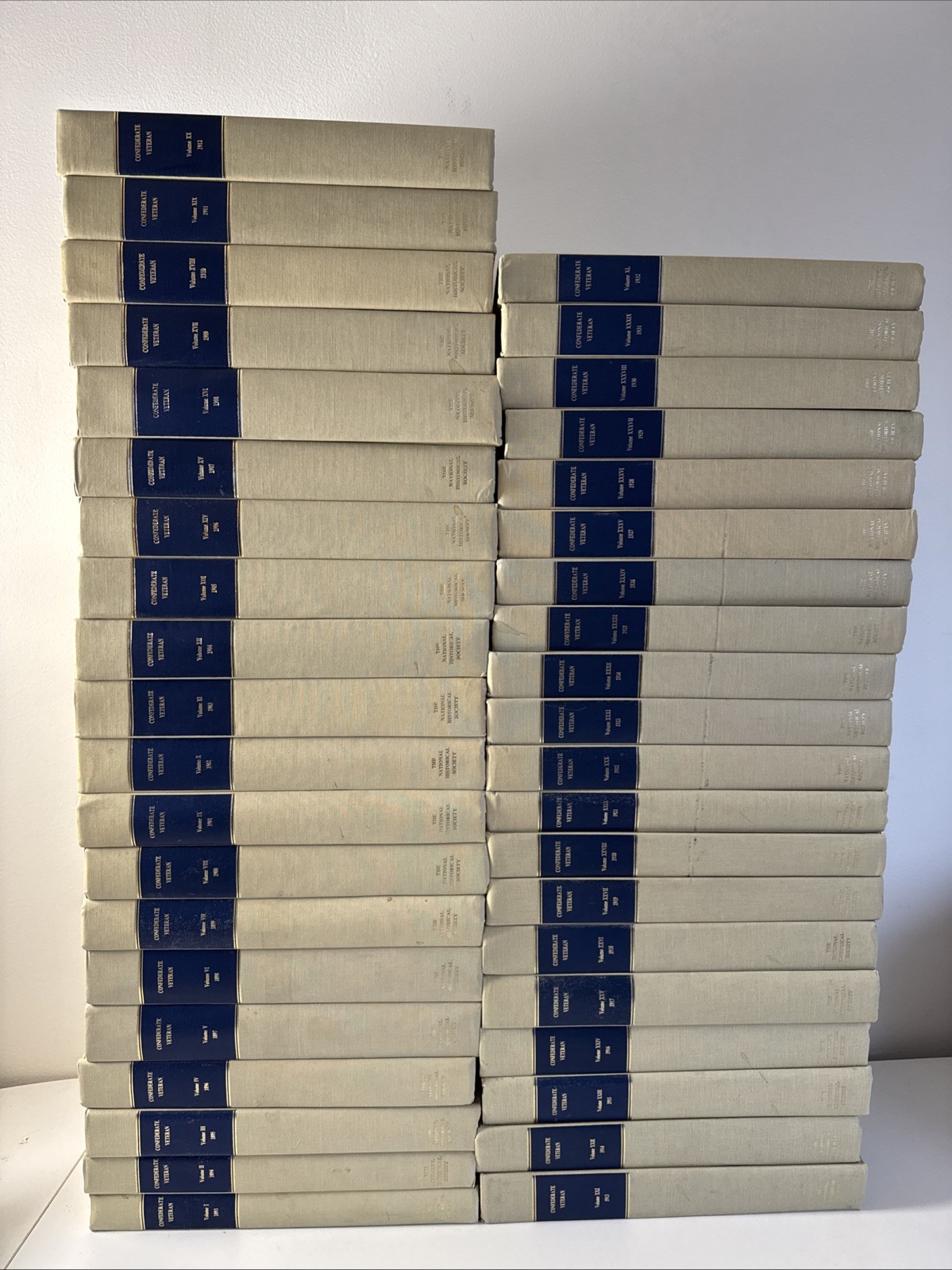 CONFEDERATE VETERAN MAGAZINE 1883-1932 - - COMPLETE 40 Volume Set HC Bound CONFEDERATE VETERAN MAGAZINE 1883-1932 - - COMPLETE 40 Volume Set HC Bound