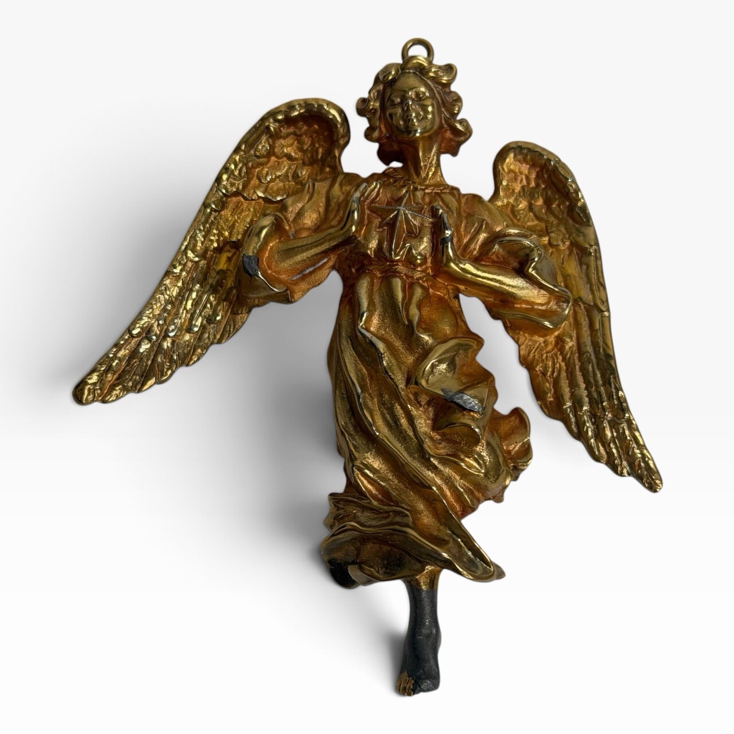 Extremely Rare (1/10) 1993 Hallmark KC Angel Gold Colorway Pewter KOC Ornament Extremely Rare (1/10) 1993 Hallmark KC Angel Gold Colorway Pewter KOC Ornament