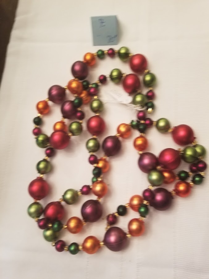 Vintage Mercury Glass Garland Czech Republic NOS