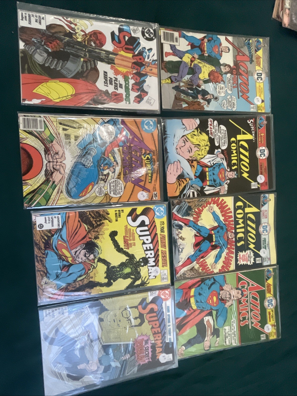 Vintage Superman Comic Book Lot Of 57 DC Marvel Bronze Copper Age Run Job Lot