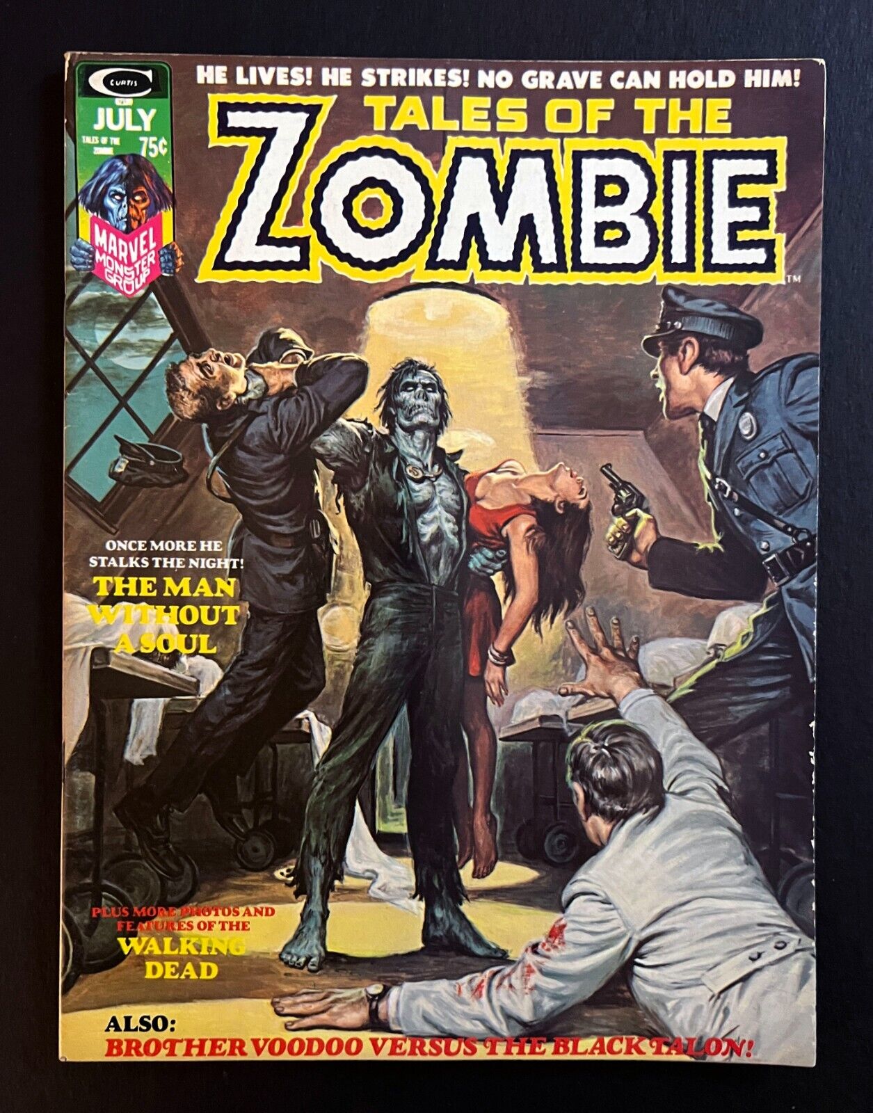 TALES OF THE ZOMBIE #6 BROTHER VOODOO B&W Horror Gene Colon Art Marvel 1974