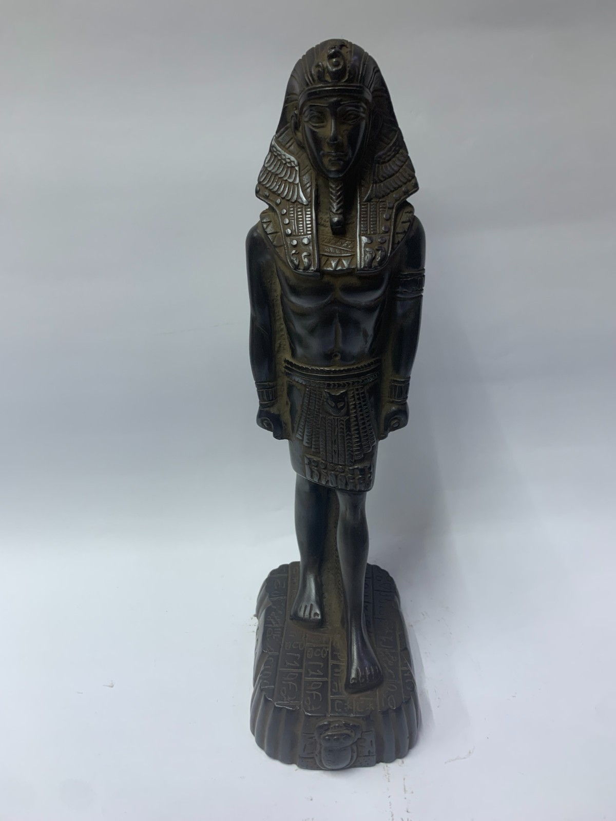 HANDCRAFTED EGYPTIAN AKHENATEN PHARAOH Statue Heavy Black Stone Replica King HANDCRAFTED EGYPTIAN AKHENATEN PHARAOH Statue Heavy Black Stone Replica King