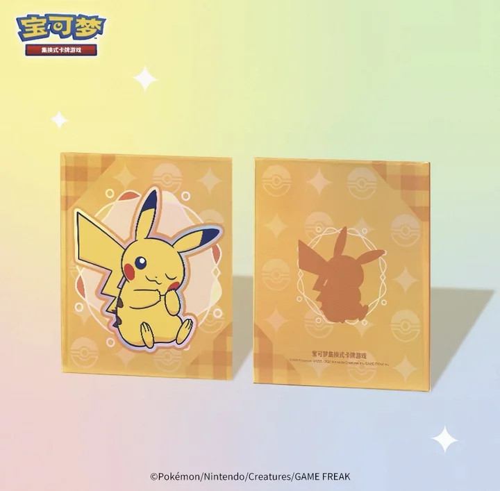 Pokemon Pikachu Mini Card Binder Album & Captain Pikachu Card Set New
