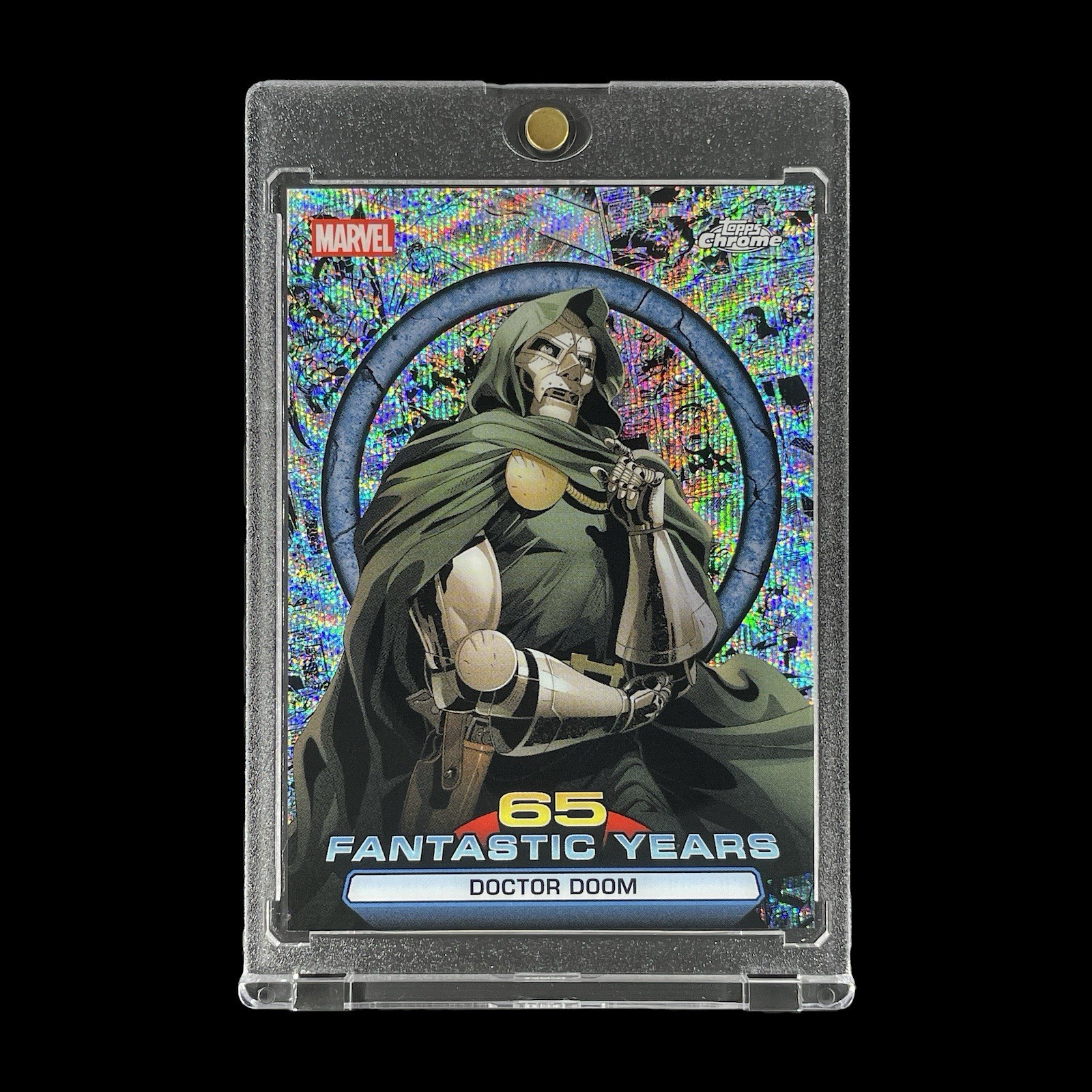 DOCTOR DOOM SILVER WAVE REFRACTOR COMIC HOLO CARD 2026 Topps Chrome - Marvel DOCTOR DOOM SILVER WAVE REFRACTOR COMIC HOLO CARD 2026 Topps Chrome - Marvel
